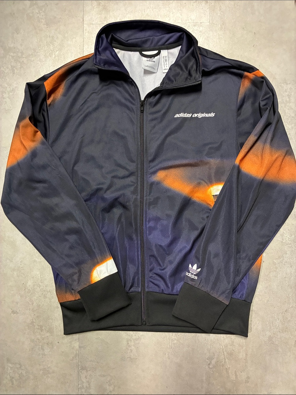 adidas Originals Navy jacket with orange accents